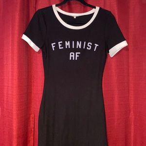 Charlotte Russe Feminist AF mini dress